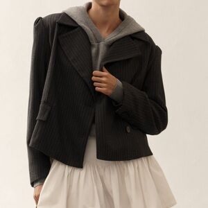 NWT Maeve 80s Boxer Blazer Jacket